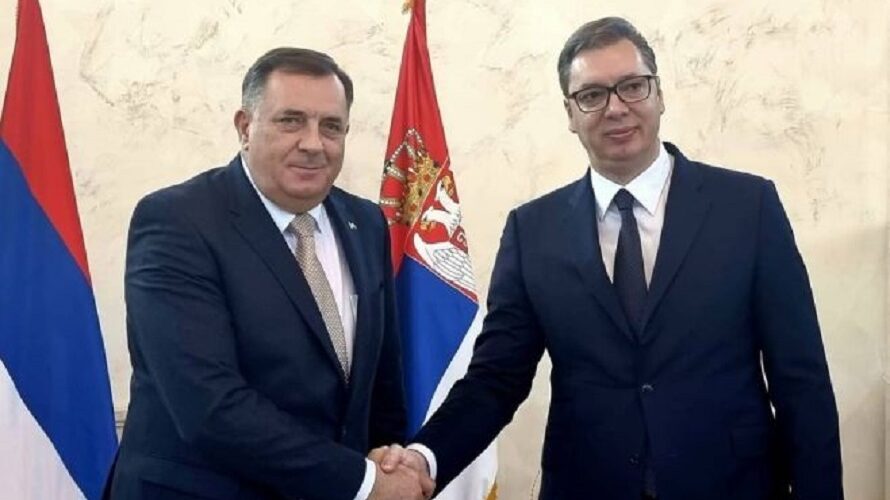 Završen sastanak Dodika i Vučića