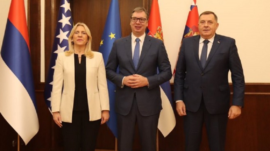 UŽIVO – Konferencija za novinare sastanka Dodika i Cvijanovićeve sa Vučićem
