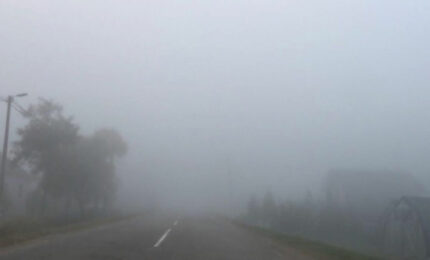 Magla preko Romanije, u kotlinama i duž rijeka