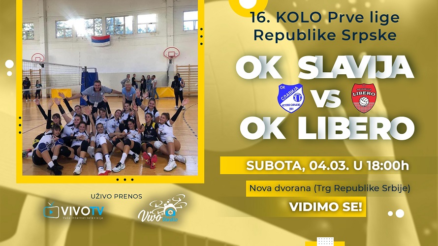 Vivo Studio danas prenosi utakmicu OK “Slavija”- OK “Libero”