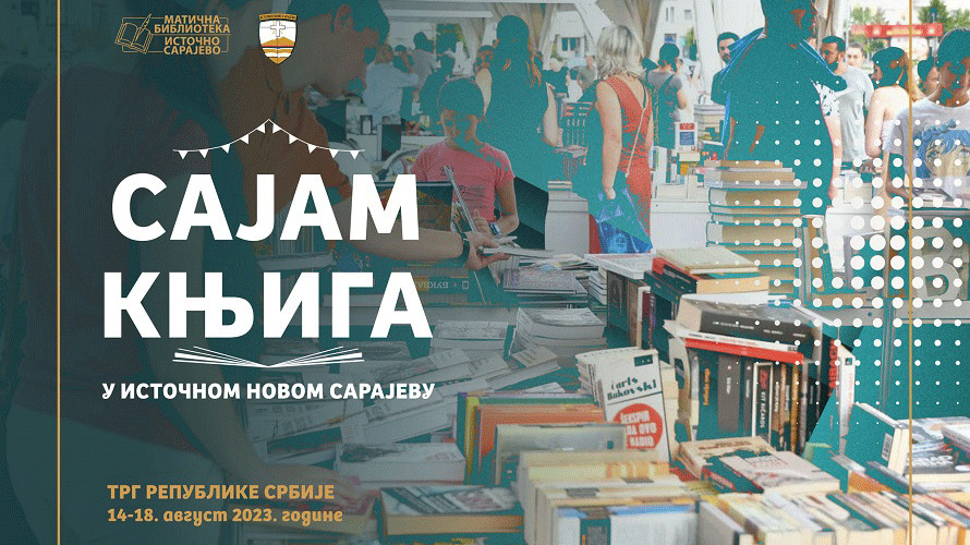 Sajam knjiga od 14. do 18. avgusta u Istočno Sarajevu