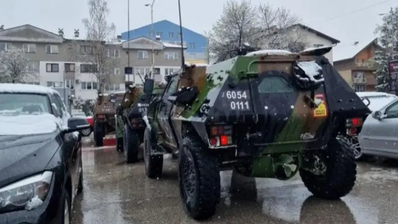 Oklopna vozila EUFOR-a na području Pala i Istočnog Sarajeva